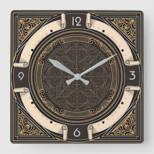 Horloge Carrée Art Déco