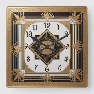 Horloge Carrée Art déco