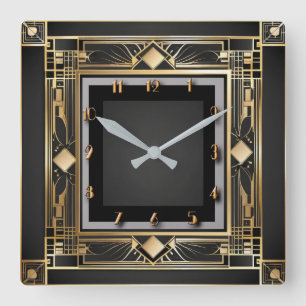 Horloge Carrée Art déco