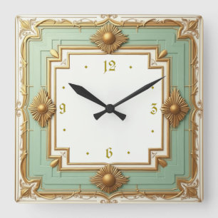 Horloge Carrée Art Déco