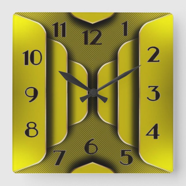 Horloge Carrée Art Déco (Recto)