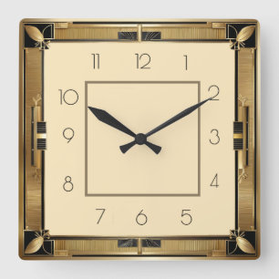 Horloge Carrée Art Déco