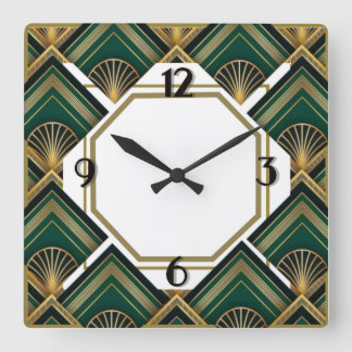 Horloge Carrée Art Deco