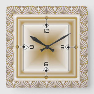 Horloge Carrée Art déco