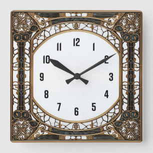 Horloge Carrée Art Déco