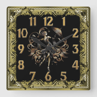 Horloge Carrée Art Deco