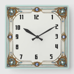 Horloge Carrée Art Déco