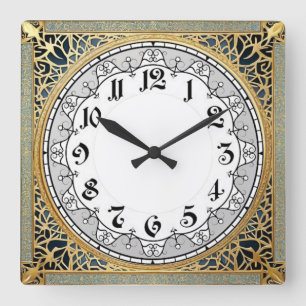 Horloge Carrée Art Déco