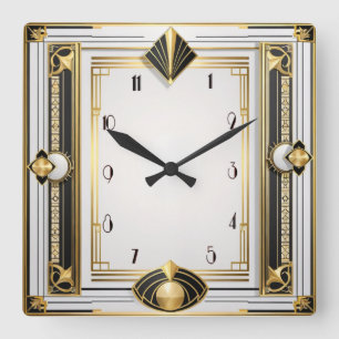 Horloge Carrée Art déco