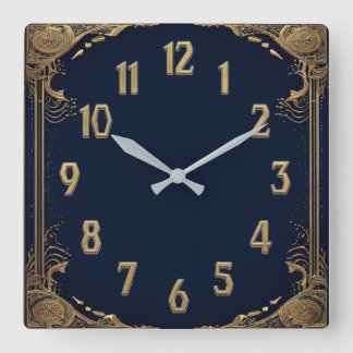 Horloge Carrée Art Déco