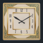 Horloge Carrée Art Deco<br><div class="desc">Great clock design. You will love it like others. Be free to use this design for other product you like or to customize and add your text. Follow me for more. Thank you. Have a nice day.</div>