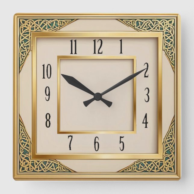 Horloge Carrée Art Déco (Recto)