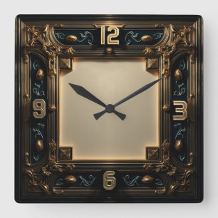 Horloge Carrée Art Déco