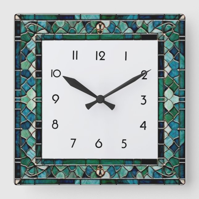 Horloge Carrée Art Déco  (Recto)
