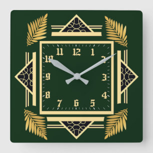 Horloge Carrée Art Deco