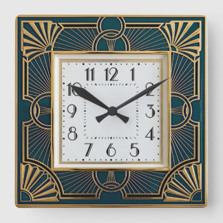 Horloge Carrée Art Déco