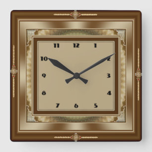 Horloge Carrée Art Deco