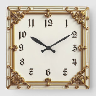 Horloge Carrée Art Déco