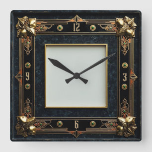 Horloge Carrée Art Déco