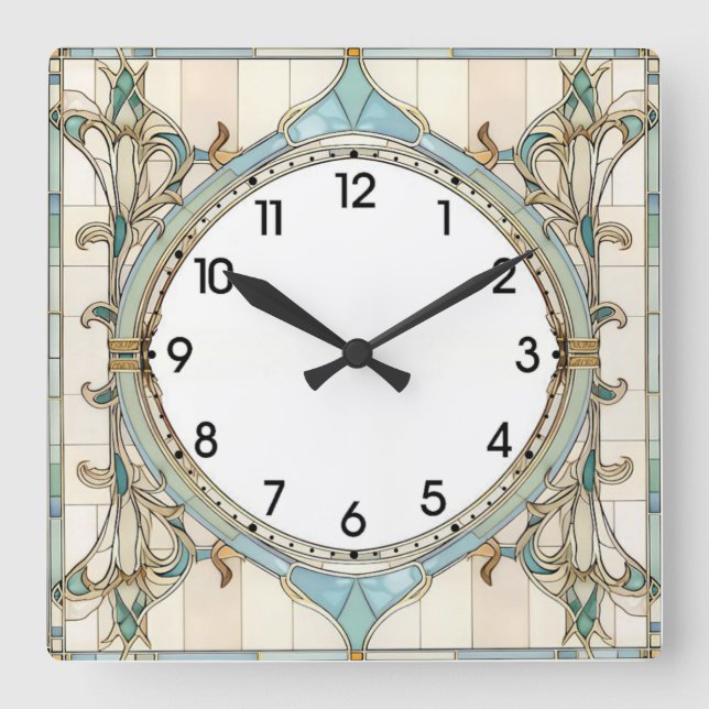 Horloge Carrée Art Déco  (Recto)