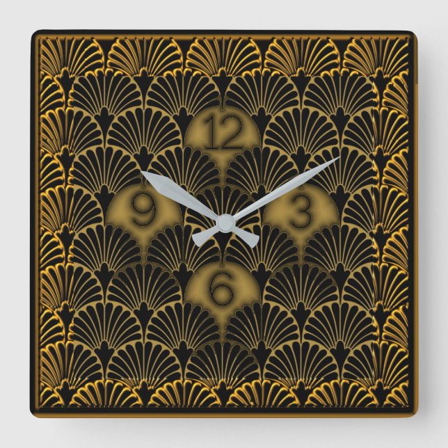 Horloge Carrée Art déco (Recto)
