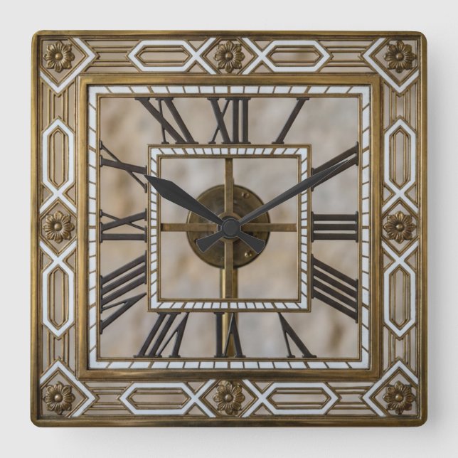 Horloge Carrée Art Déco  (Recto)