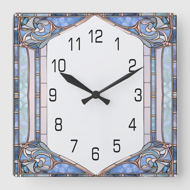 Horloge Carrée Art Déco (Recto)