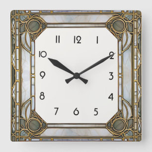 Horloge Carrée Art Déco