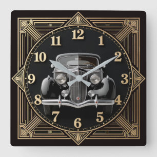 Horloge Carrée Art Déco