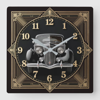 Horloge Carrée Art Déco