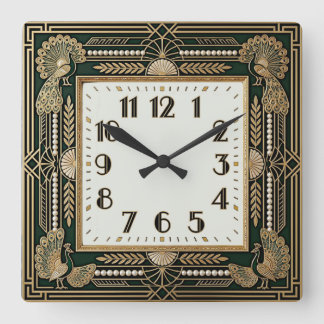 Horloge Carrée Art Déco