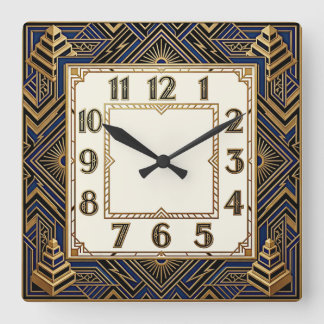 Horloge Carrée Art Déco