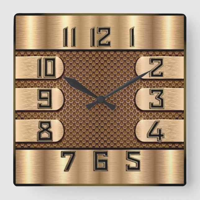 Horloge Carrée Art Déco (Recto)