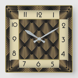 Horloge Carrée Art Déco