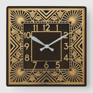 Horloge Carrée Art Déco
