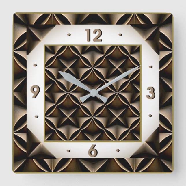 Horloge Carrée Art Déco  (Recto)