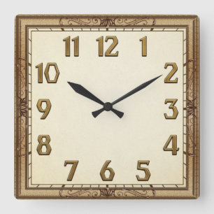 Horloge Carrée Art Déco