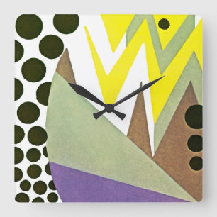 Horloge Carrée Art déco design #10 at Emporio Moffa
