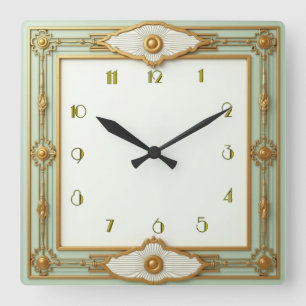 Horloge Carrée Art déco mint