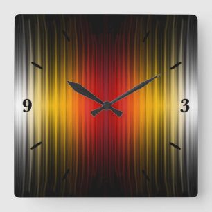 Horloge Carrée Art Motif de la surface Plasma de la rentrée spati