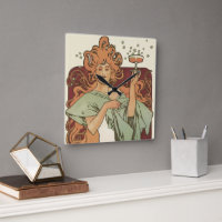 Art Nouveau vintage, Champagne par Alphonse Mucha