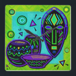 Horloge Carrée Artifact African Pop Art<br><div class="desc">Également inclus dans les classeurs à 3 anneaux, sacs pour ordinateur portable et manches Macbook assorties pour le retour à l'école, bandanas, casquettes, porte - clés, sacs fourre-tout, jouets d'épicerie, charmes et bracelets de charme, pendentifs, autocollants à vernis à ongles, écharpes, leggings & chemises dans les vêtements et accessoires, lanceurs,...</div>