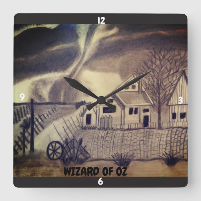 HORLOGE CARRÉE ASSISTANT D'OZ TWISTER (Recto)