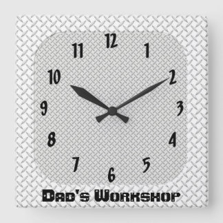 Horloge Carrée Atelier de papa