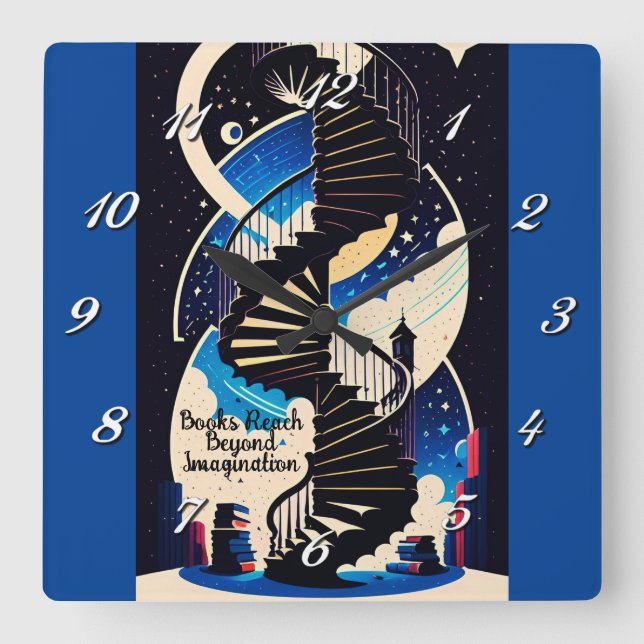 Horloge Carrée Au-delà de l'imagination (Recto)