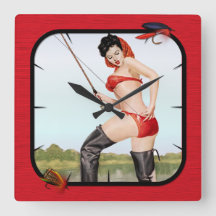 Aujourd'hui la pêche à la broche de la fille