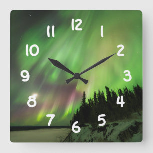 Horloge Carrée Aurora explosif