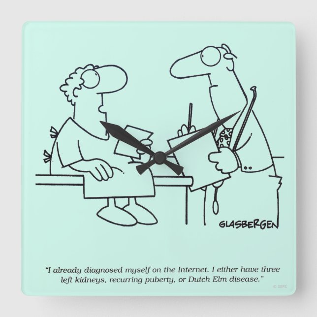 Horloge Carrée Auto-diagnostic (Recto)