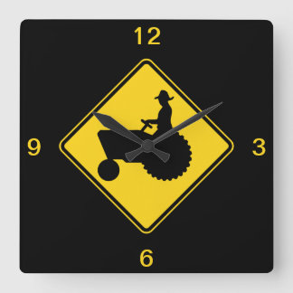 Horloge Carrée Avertissement de signalisation routière du tracteu