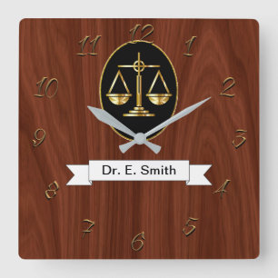 Horloge Carrée Avocat